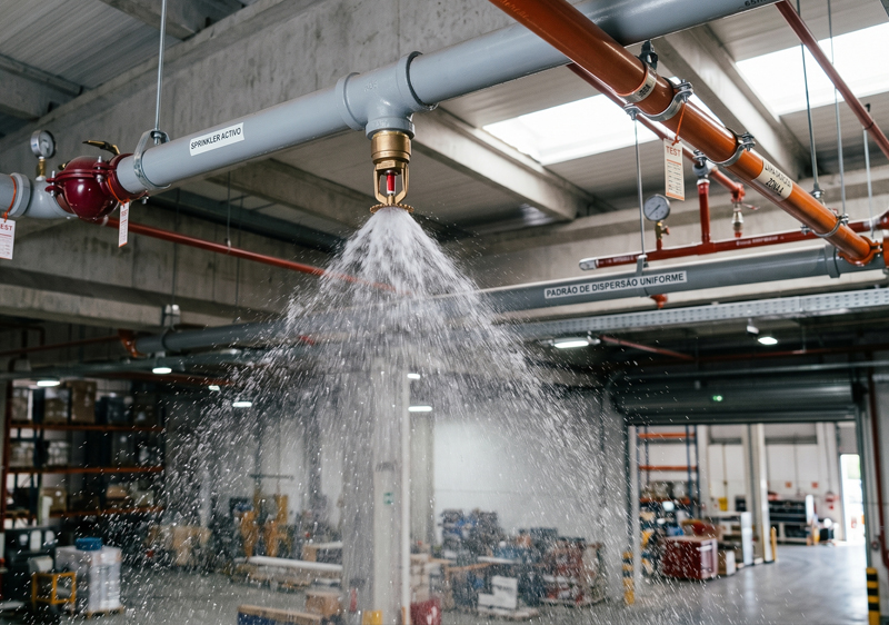 Sprinklers automáticos: critérios técnicos para escolha e aplicação eficiente em ambientes industriais